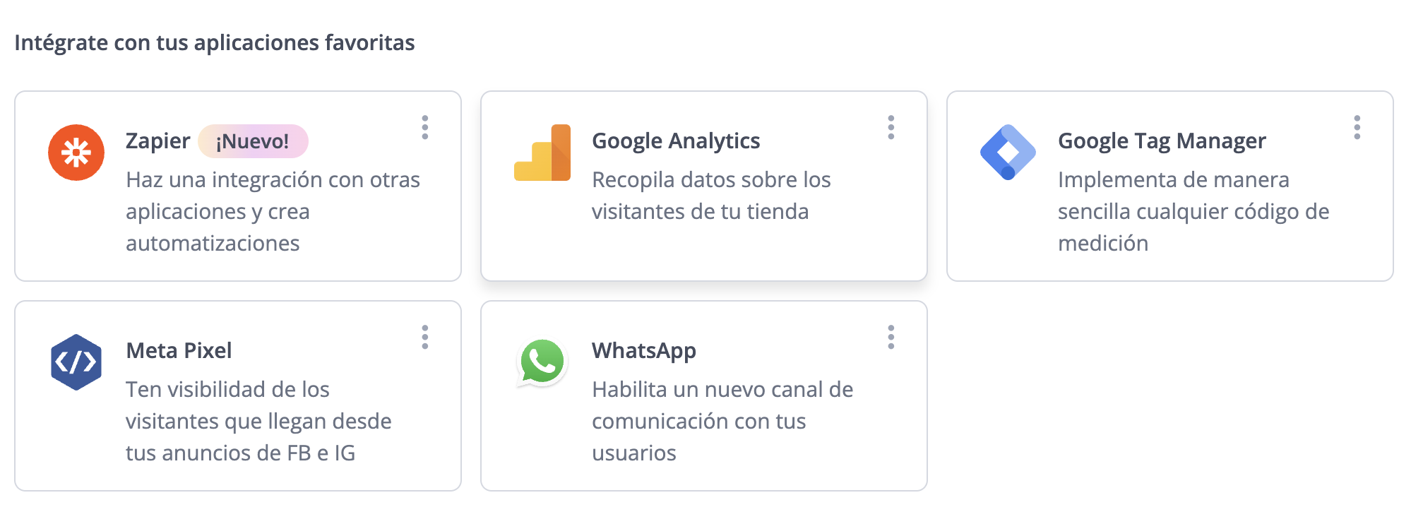 integraciones de wisboo