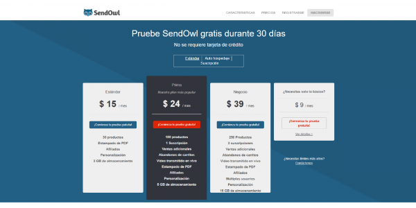 sendowl precios 