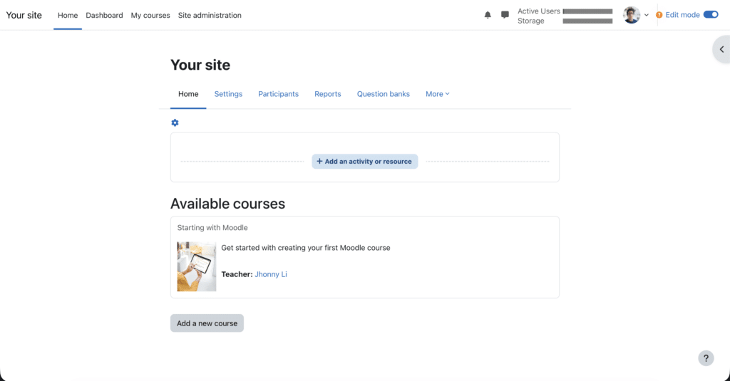 UX Moodle