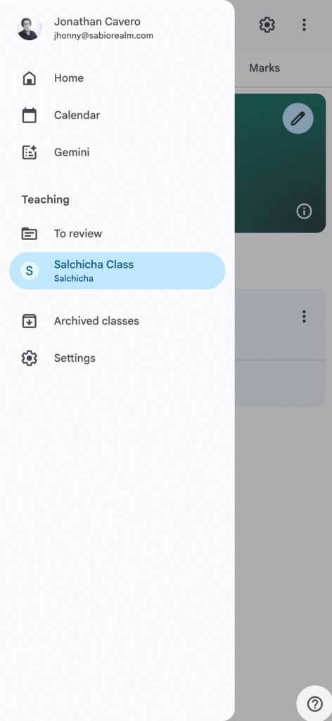 Como se ve google Classroom en celulares